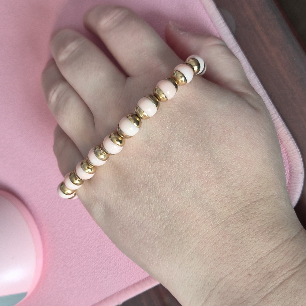 Avon gold and pink bracelet